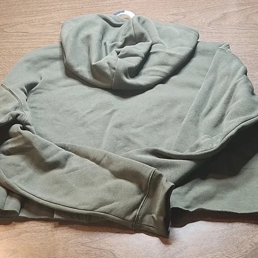 Wild Fable Cropped Hoodie, Olive Green, Womens Size Large, NEW - Picture 6 of 6